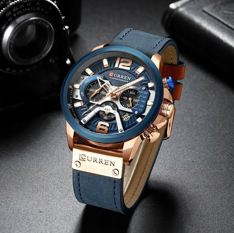 Men’s Quartz Chronograph Stylish Navy