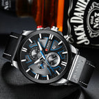 Luxury Men’s Chronograph Watch Noir