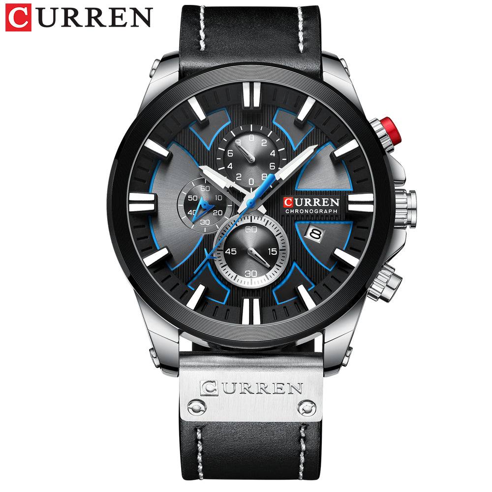 Luxury Men’s Chronograph Watch Noir
