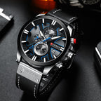 Luxury Men’s Chronograph Watch Noir