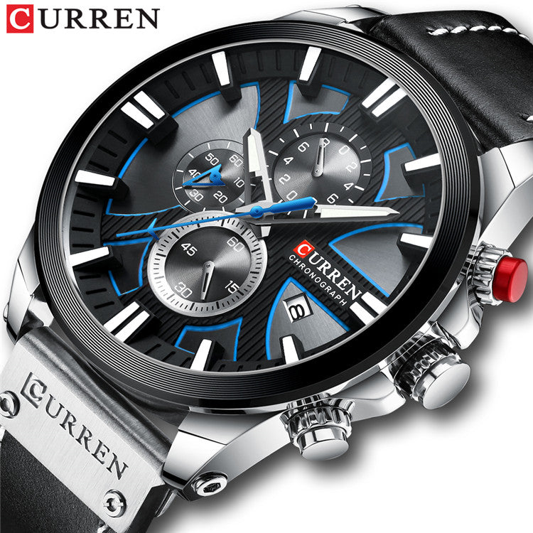 Luxury Men’s Chronograph Watch Noir