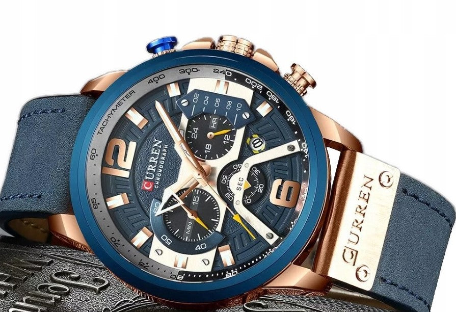Men’s Quartz Chronograph Stylish Navy