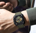 Military Men’s Square Sport Chronograph Watch